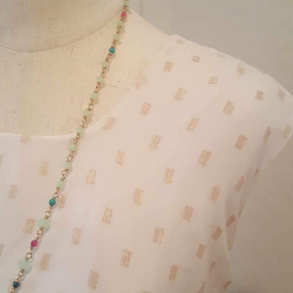 Melissa McCarthy Chiffon Flare Blouse
